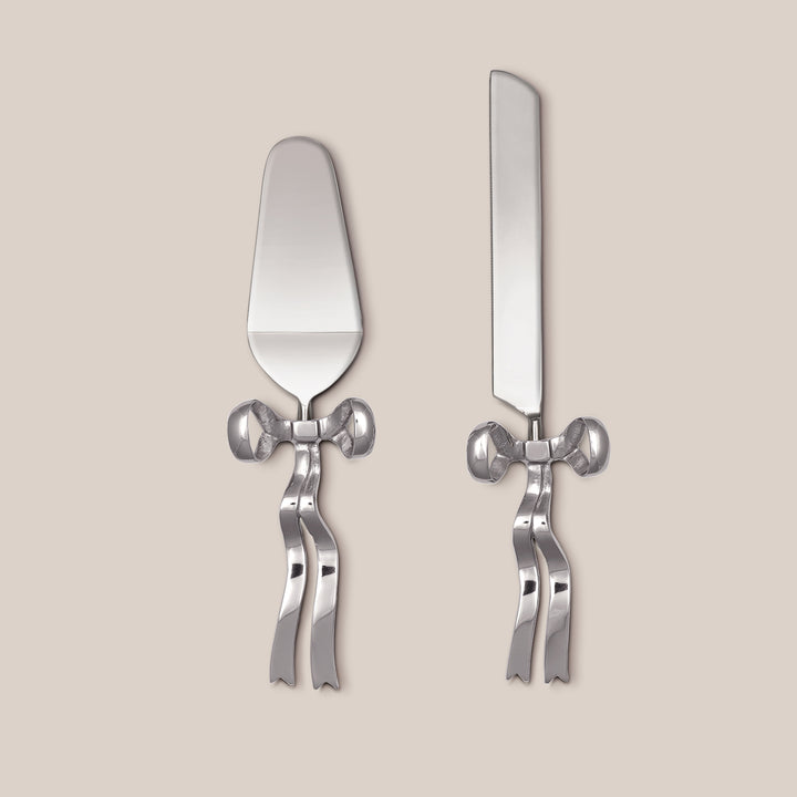 Bow Cake Knife & Server (Set of 2)