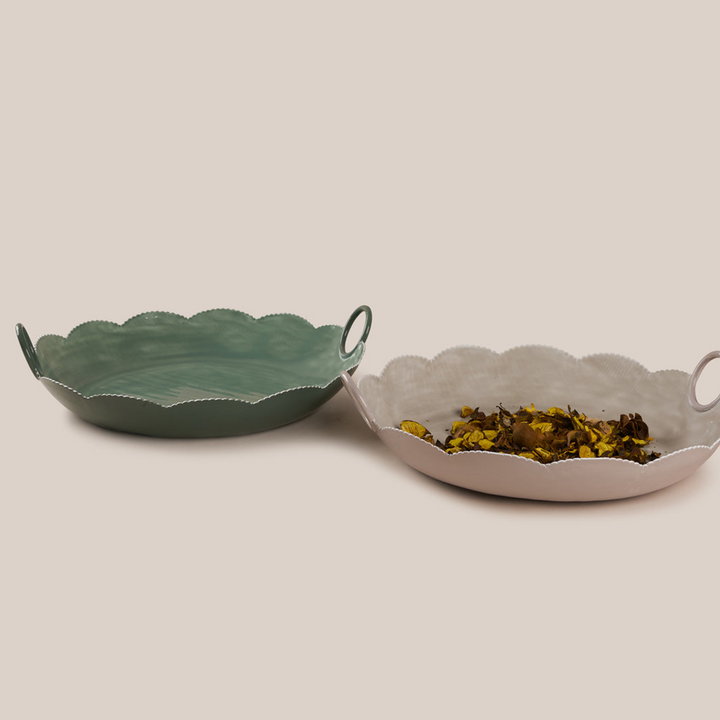 Flower Platter - Grey | Tableware