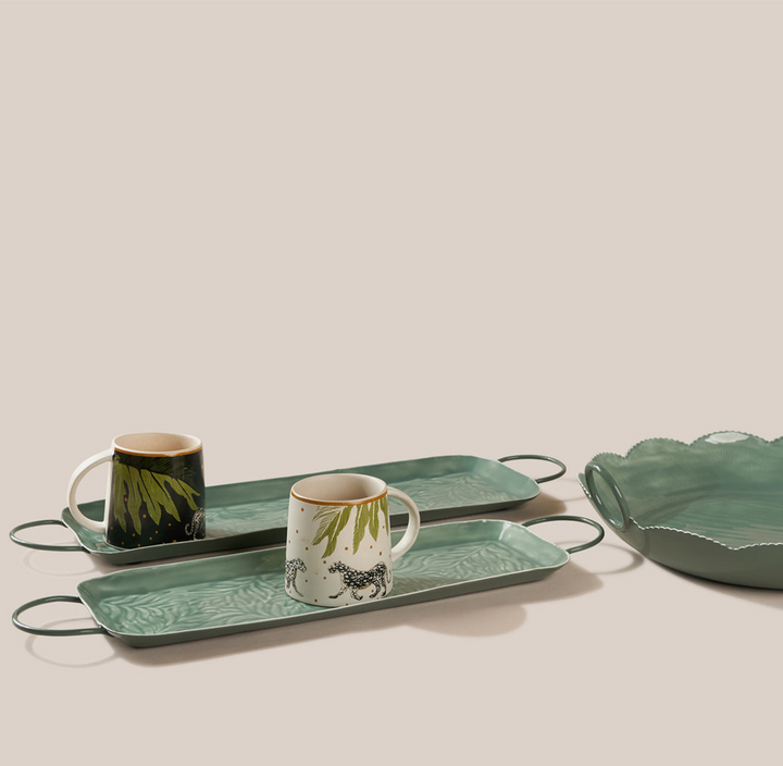 Deep Sea Platter - Green | Tableware | 54*15.5*2 CM