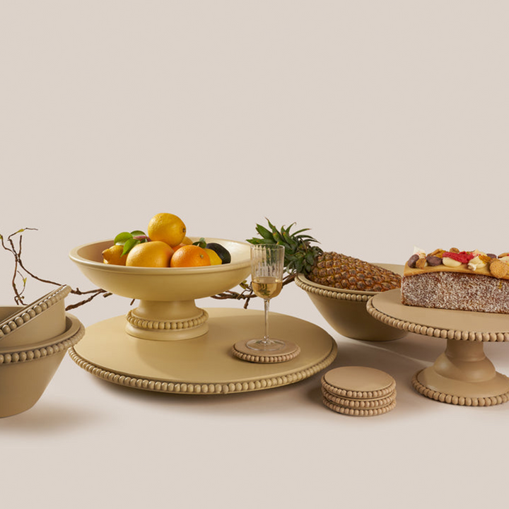 Perola Cake Stand- Beige