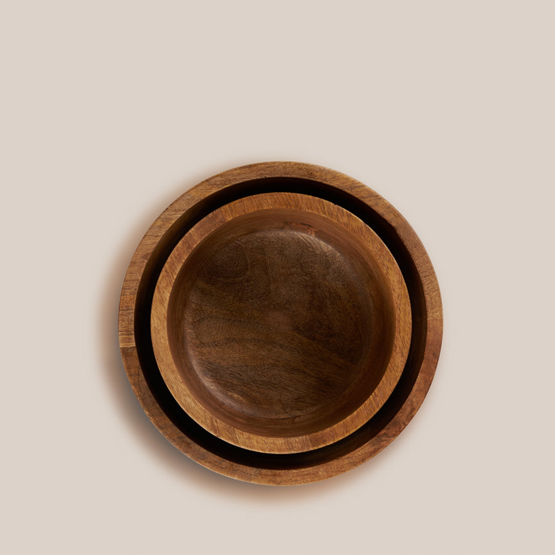 Brown Africana Wooden Bowl | Tableware | 26*9.5 CM