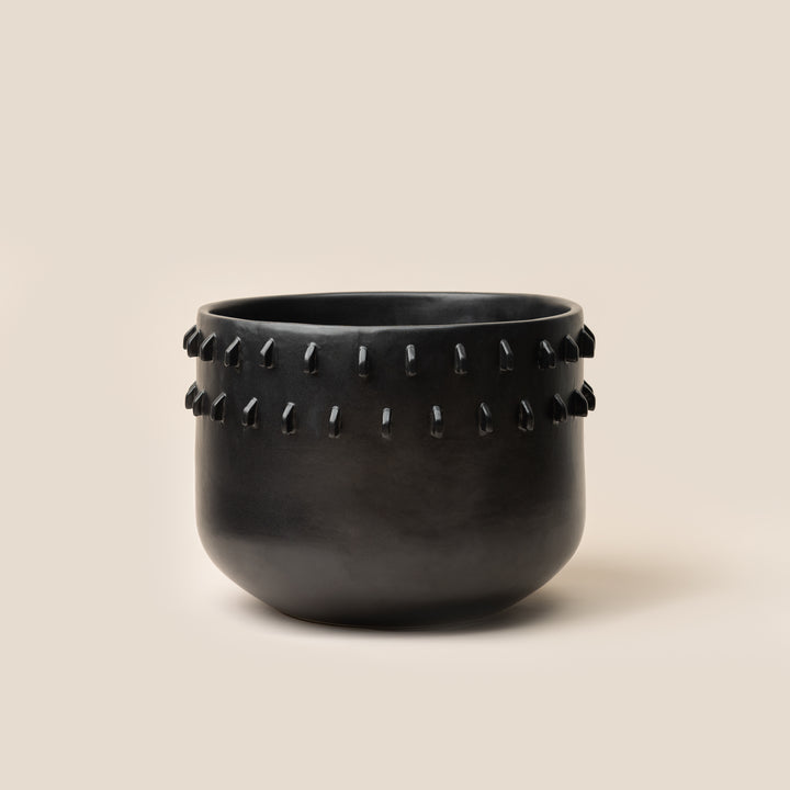 Black Gaia Spike Planter - L