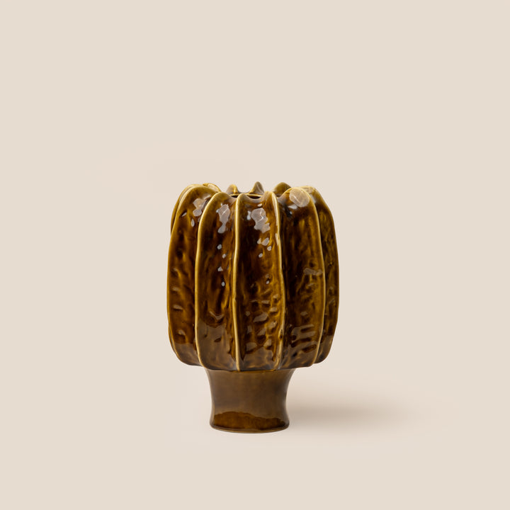 Brown Gaia Vase | Decor Accents