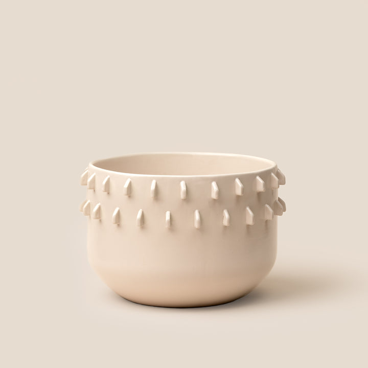 Ivory Gaia Spike Planter - L