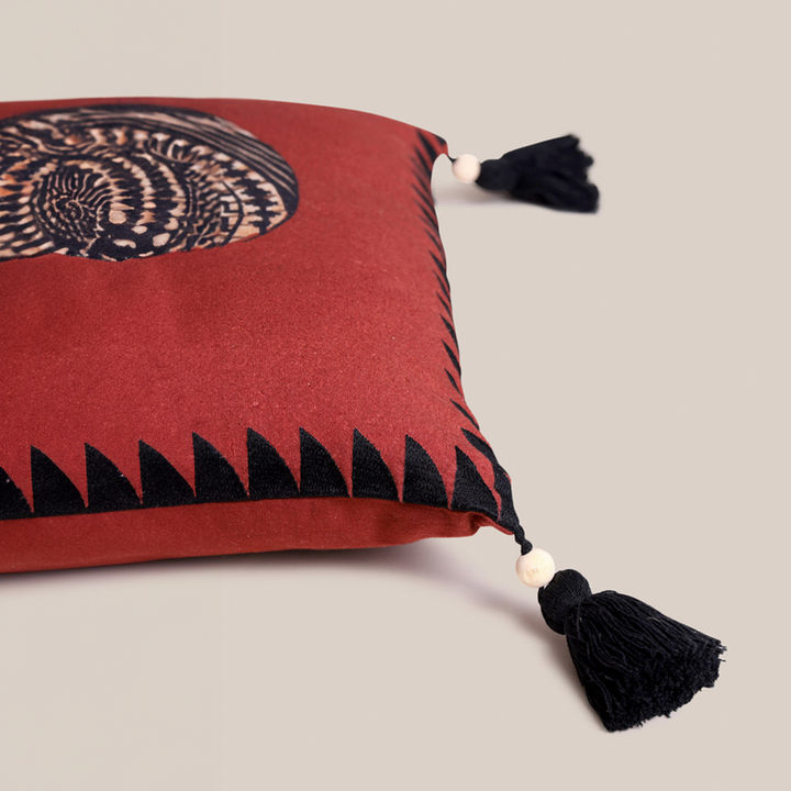Shabiki Cushion Cover - Rust | Decor Accents