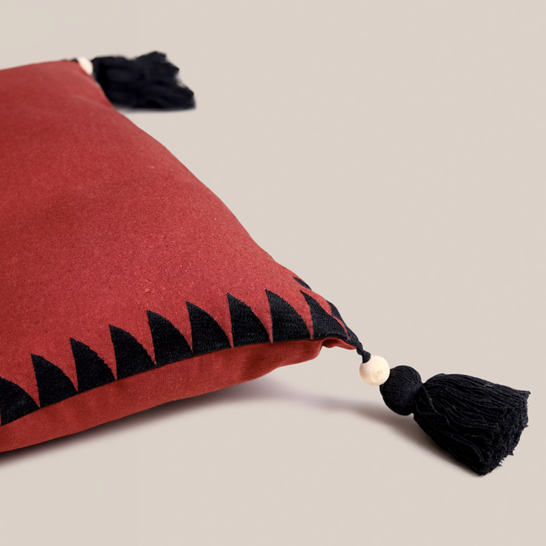 Shabiki Cushion Cover - Rust | Decor Accents