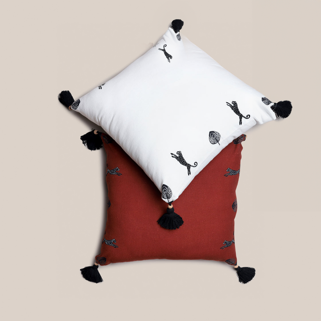 Pardus Cushion Cover - Rust | Decor Accents