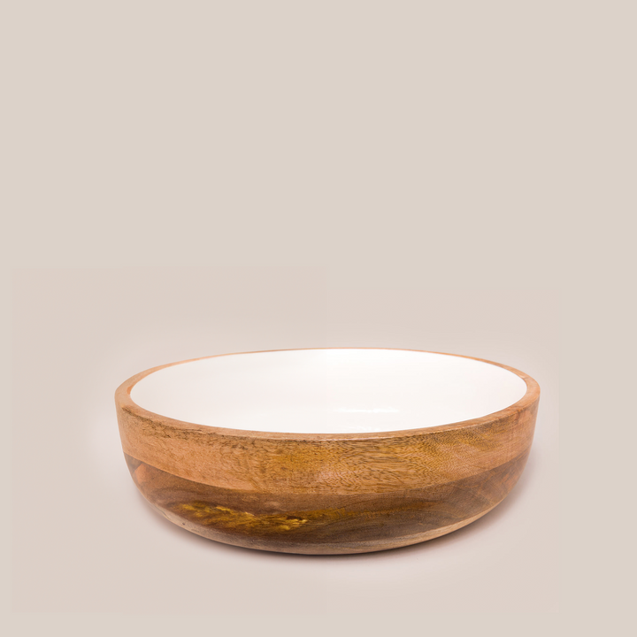 Madera Half Bowl - White