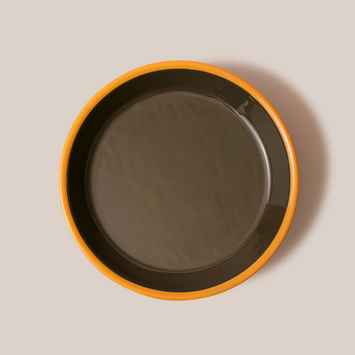 Amari Pedestal Platter Olive Green - L | Tableware