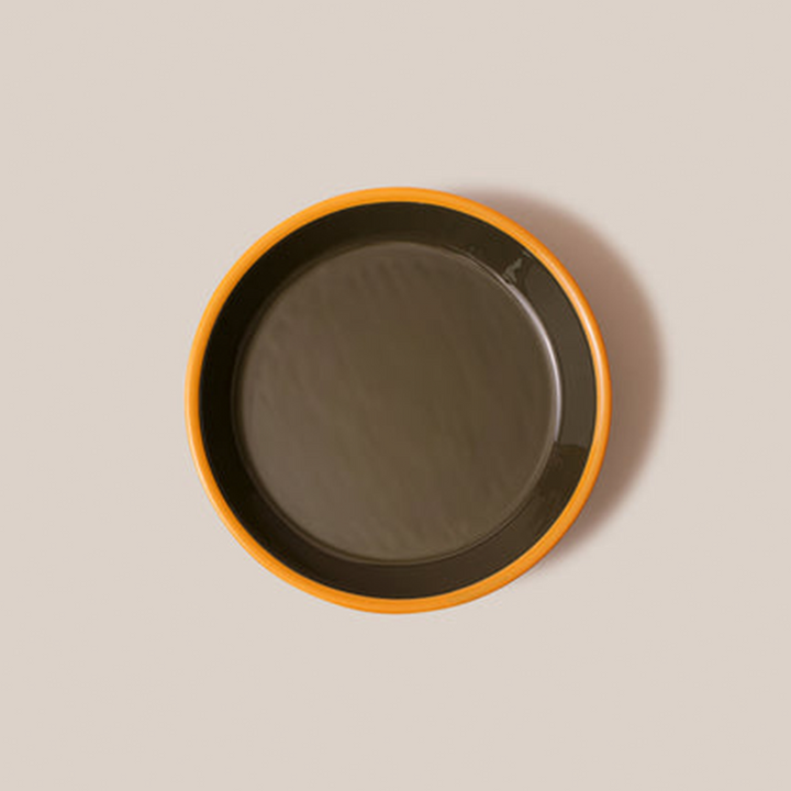Amari Pedestal Platter Olive Green - L | Tableware