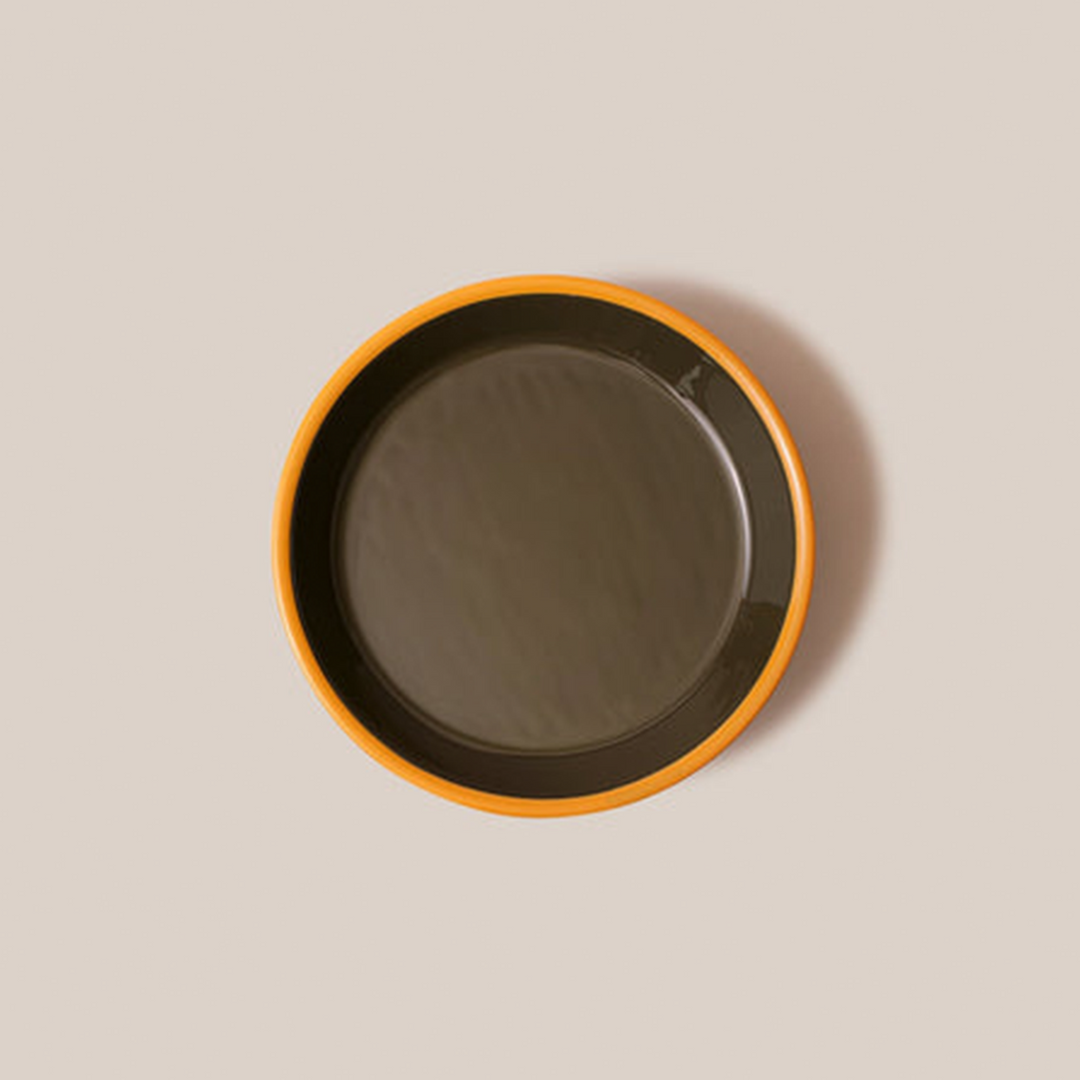 Amari Pedestal Platter Olive Green - M | Tableware