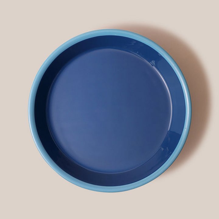 Amari Pedestal Platter Blue - L | Tableware