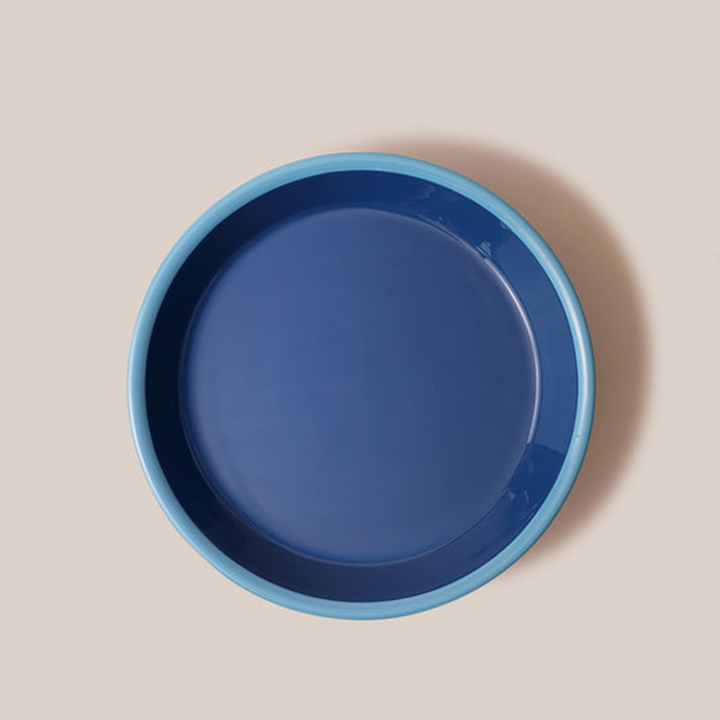 Amari Pedestal Platter Blue - L | Tableware