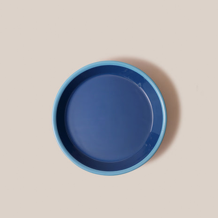 Amari Pedestal Platter Blue - L | Tableware