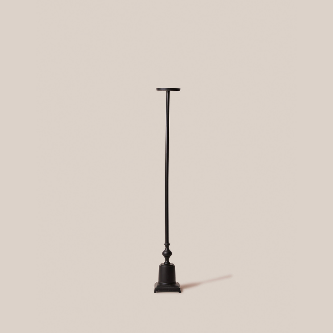 Dawn Floor Candle Holder - Black