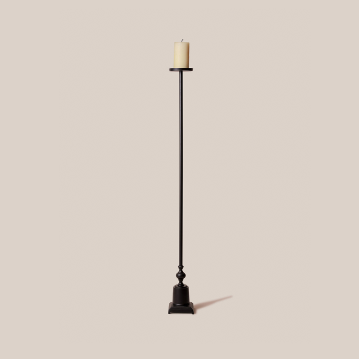 Dawn Floor Candle Holder - Black