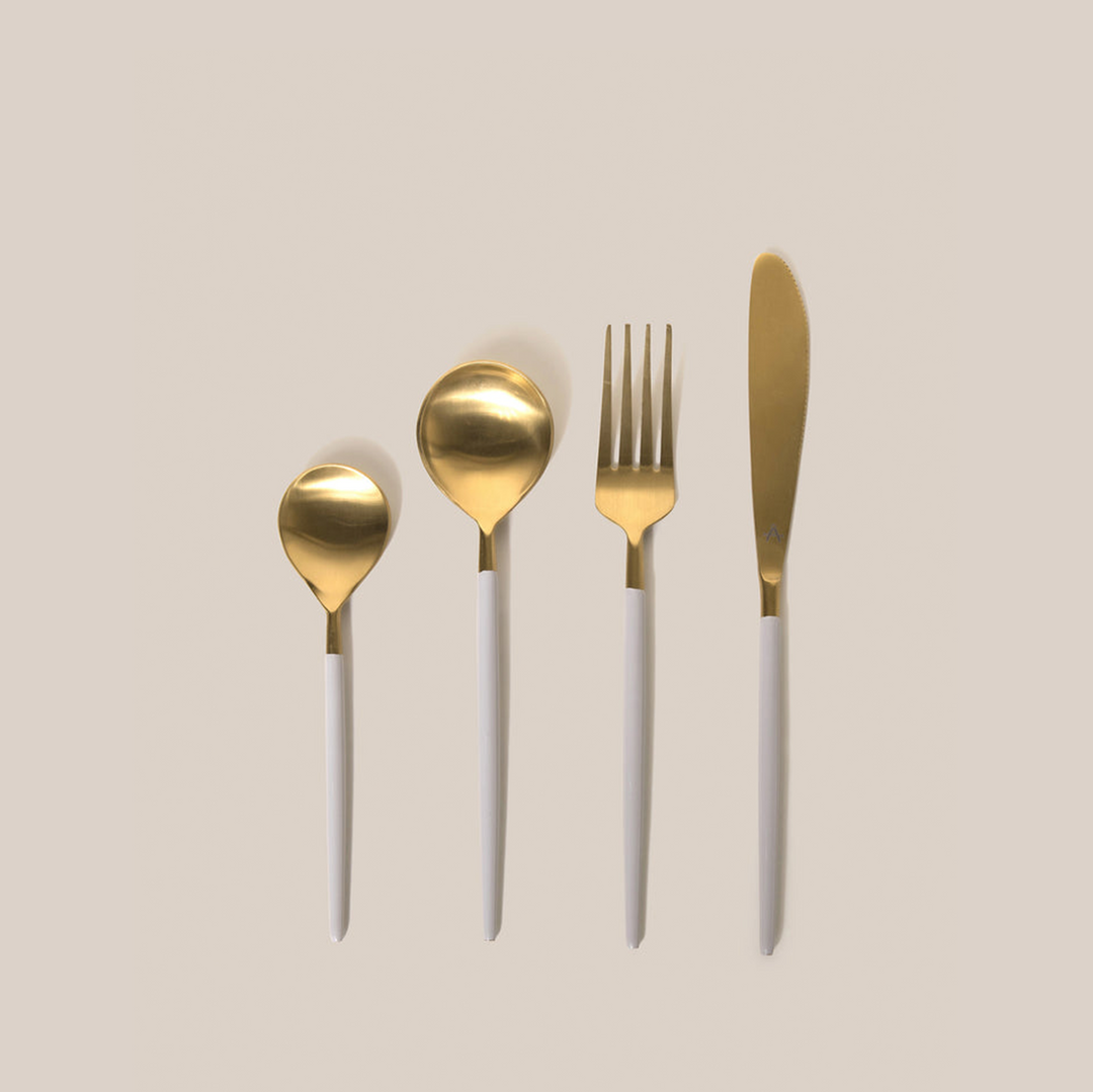 Grey Grazia Flatware With Enamel | Tableware