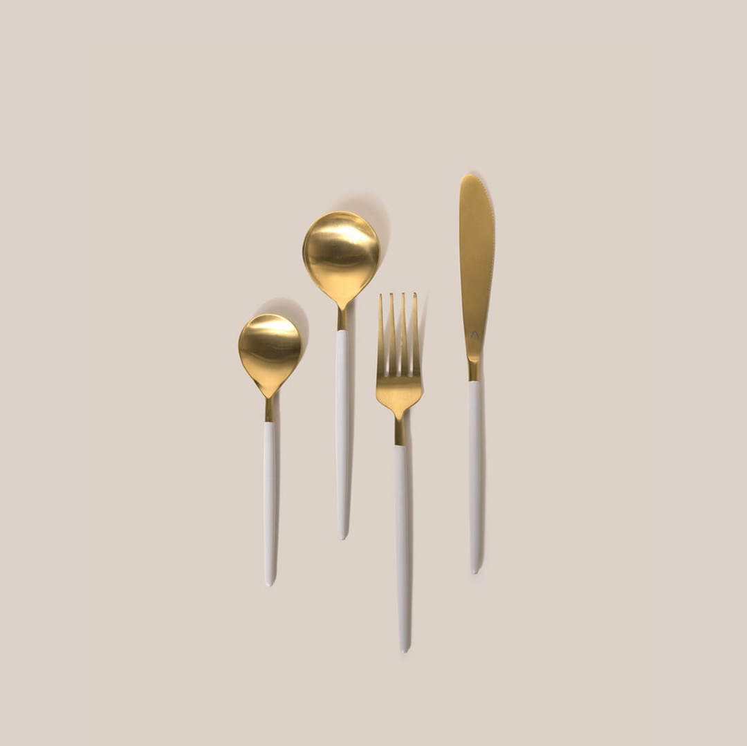 Grey Grazia Flatware With Enamel | Tableware