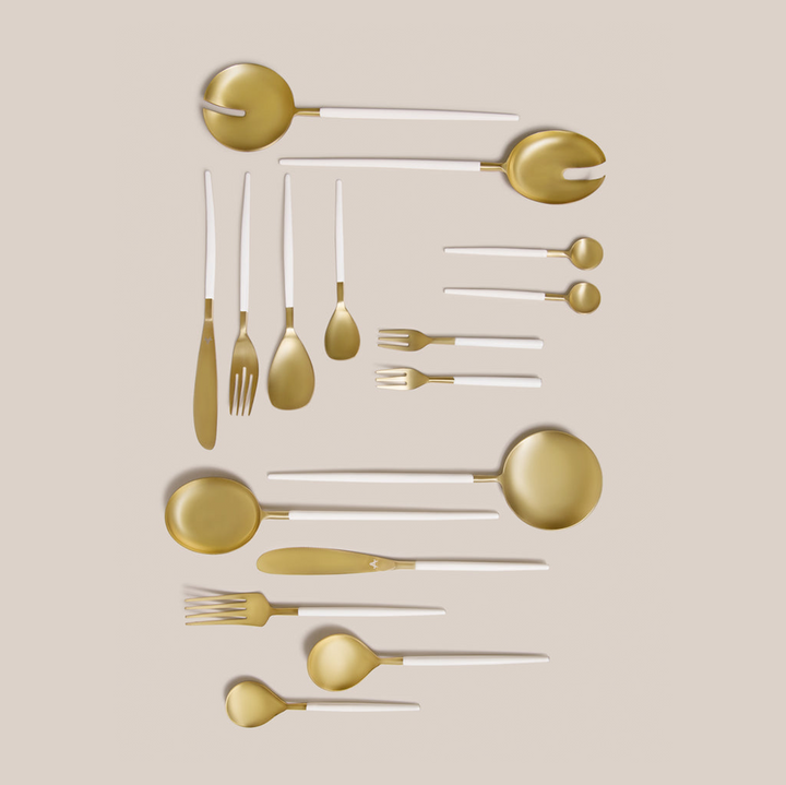 White Grazia Flatware With Enamel | Tableware