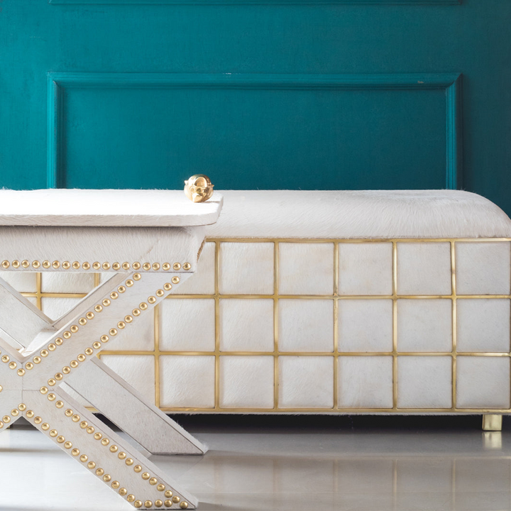 White Rubik Bench | Furniture