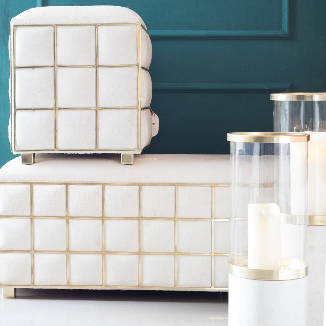 White Rubik Bench | Furniture