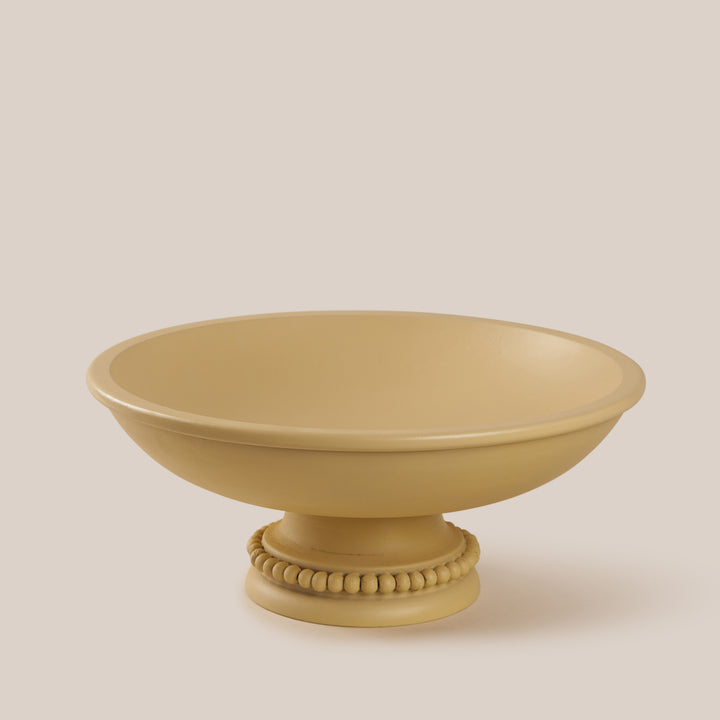 Perola Pedestal Bowl- Beige | Tableware